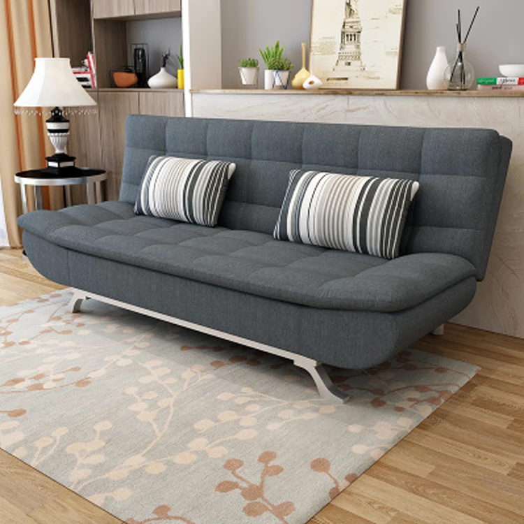 
Living Room Sofa Bed Simple Design 1.2m Width Convertible Fabric Sofa Cum Bed Features Folding Function 