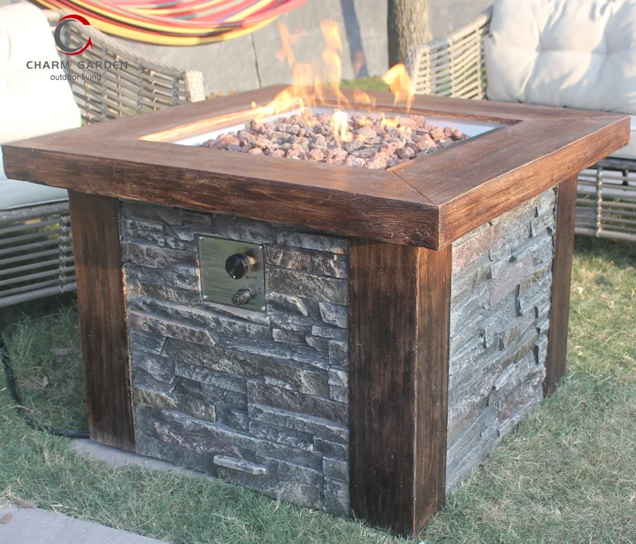 Modern Art Design Garden Furniture Propane Fire Table Patio Heater Machine