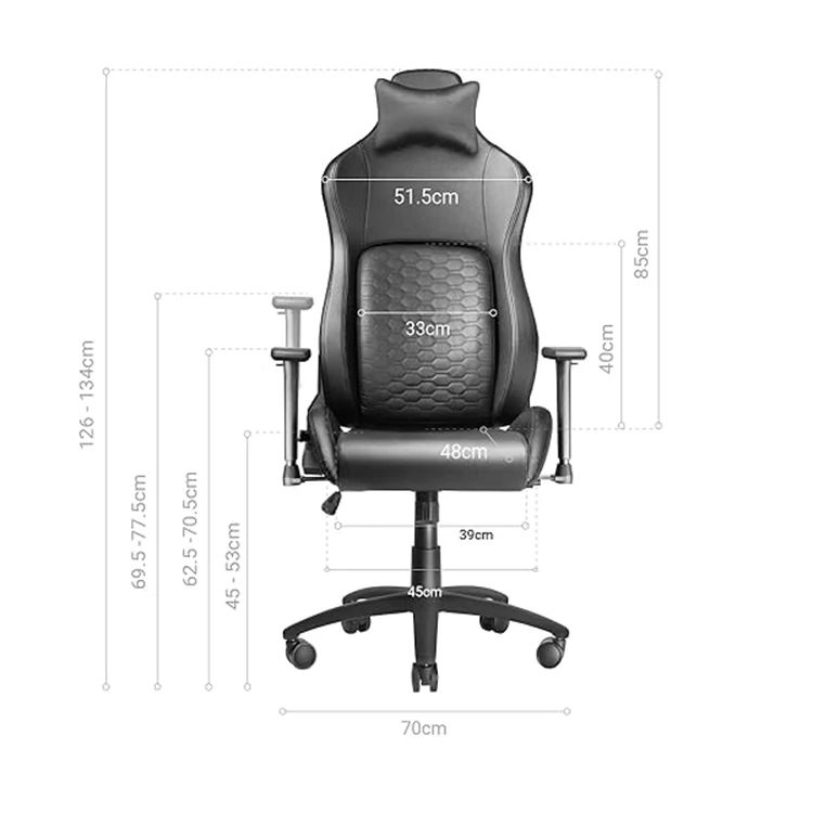Luxury Home Office Furniture Sedia Da Gamng Zero Gravity Massage Ergonomic Mesa Gamer Gaming Chair with Build in Lumbar Support