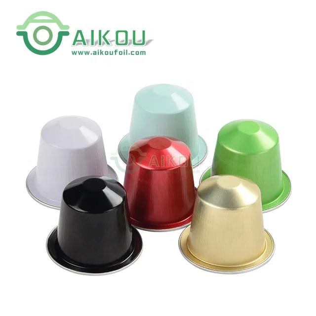 Coffee pod coffee capsule making machine aluminum foil containers with lid empty foil coffee capsule