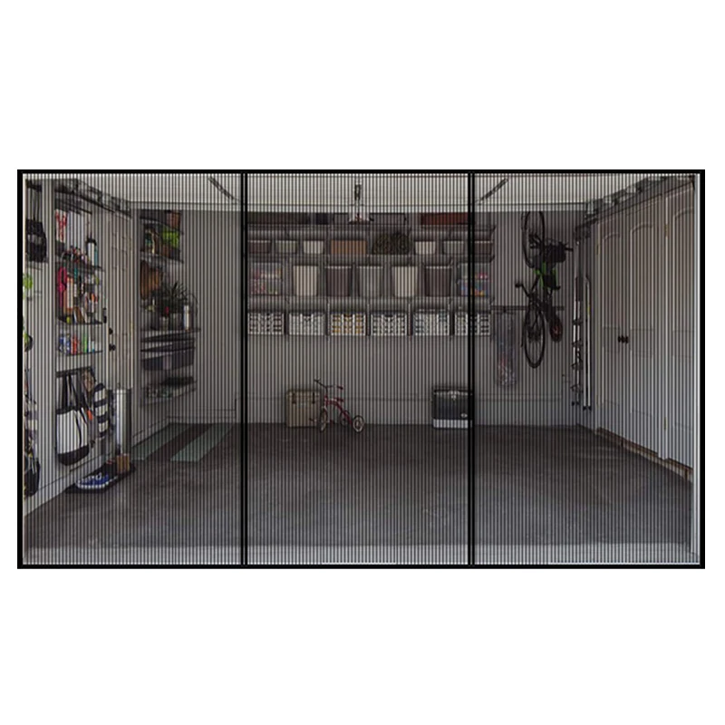 Hot selling Garage Curtain Mesh Magnetic Net Heavy Duty Glass Fiber Curtain Easy Assembly Hands Free garage Screen Door