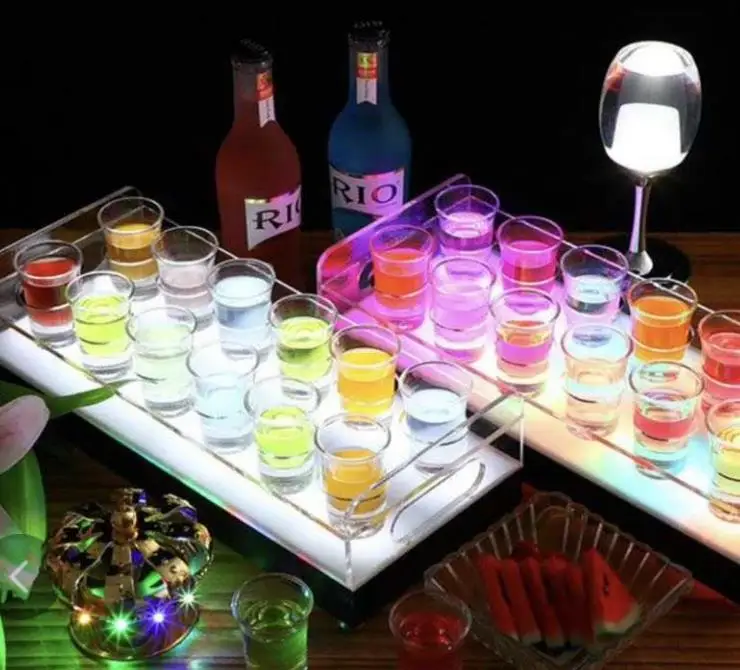 12 PCS Led  wine shot glass  display  Holder  for party and club