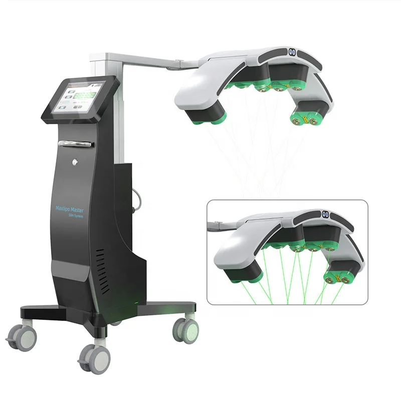 Full Body Fractional Rf Laser 532nm Green Red Light Cold Lipo Pads Body Contourting Laser Beauty Slimming Machine