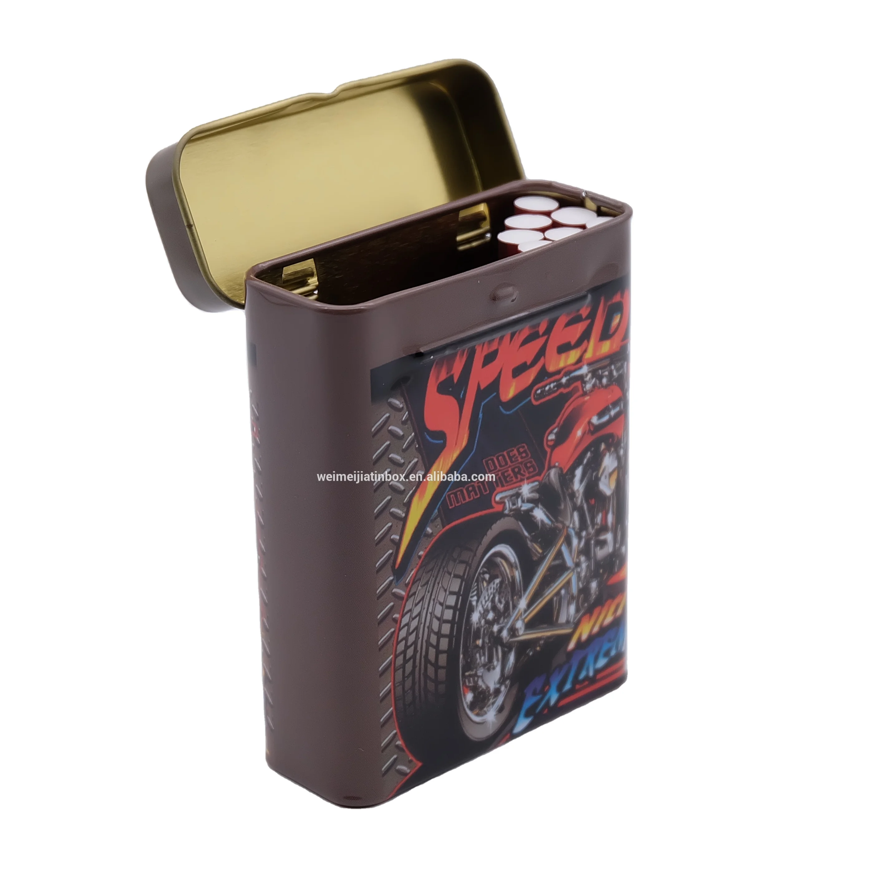 customized sigare sigar cigarette tabaco Paquets de cigarettes box case tin box game card easy carried estojos para cigarro