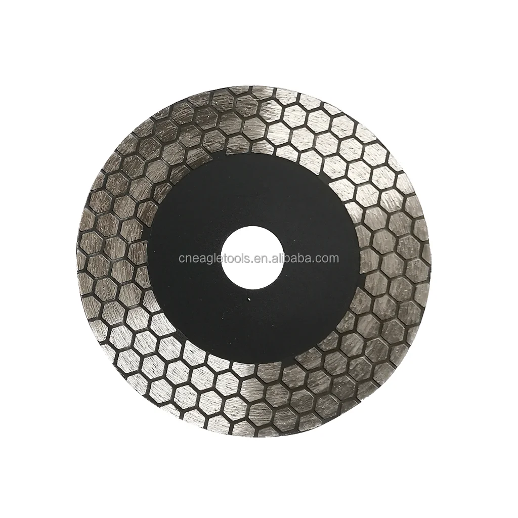 115/125mm Triangle Turbo Diamond Saw Blade Cutting Disc for Ceramic/Porcelain Tiles