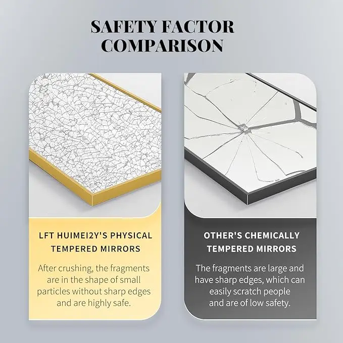 Custom Vintage Full-Length Floor Stand Rectangle Arch Wall Mirror Golden Aluminum Rustic Hanging Dressing Display Silver Artwork