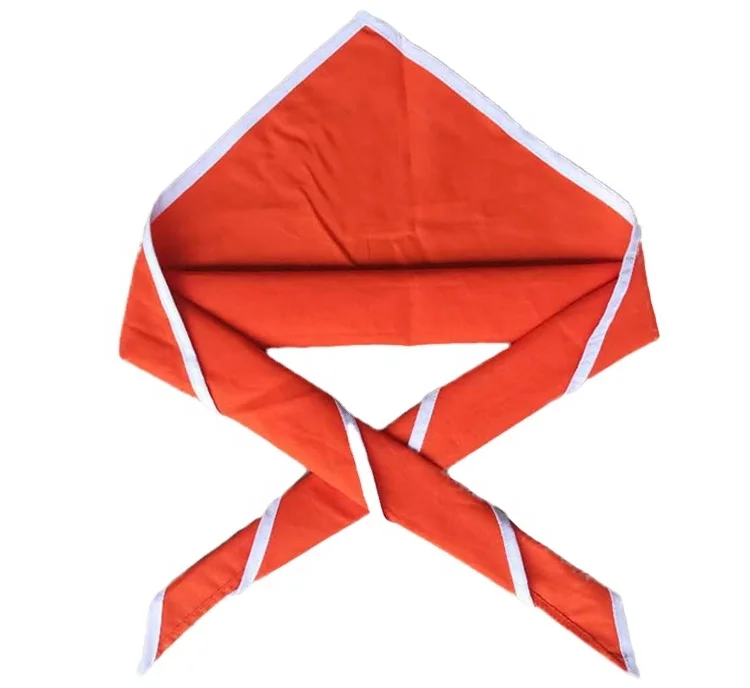 Custom woven T/C fabric scouts neckerchief souct scarf for boys and girls