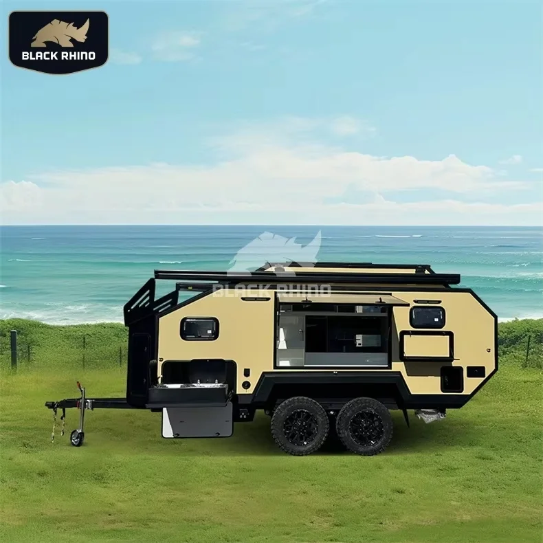 caravan window off road 4x4 chassis caravans mover electric mini travel trailer furniture floating luxury for sale