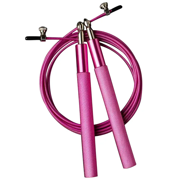 New arrive Bearing Tangle-free durable aluminium alloy jump rope skip rope with Steel Wire for Skipping and Workout