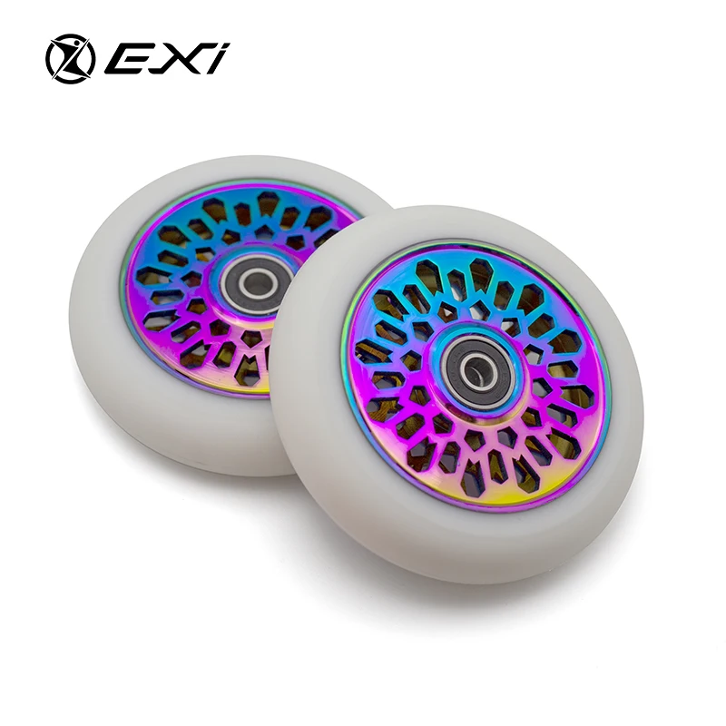 120mm 110mm Scooter Wheels Pro Stunt Scooter Replacement Wheels  For MGP Envy Lucky Pro Scooters