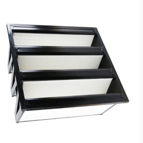 3V 592 x 490 x 296 mm V Shape air Filter F7  high air volume and more durability for wide range air controlling systems