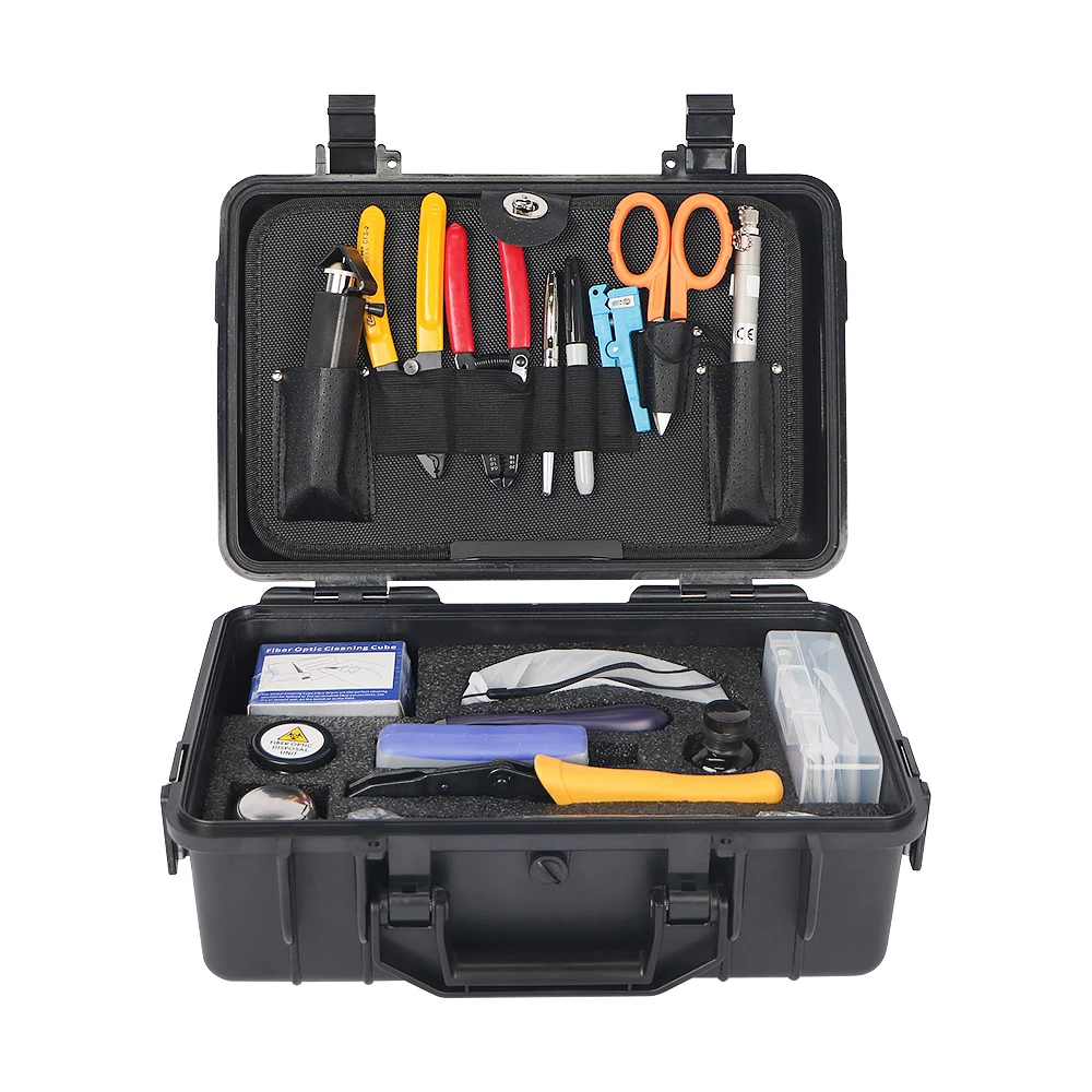 FCST210316 Fiber Optic Termination Kit Including Fiber Optical Power Meter &  Cable Slitter And Pocket Visual Fault Locator VFL