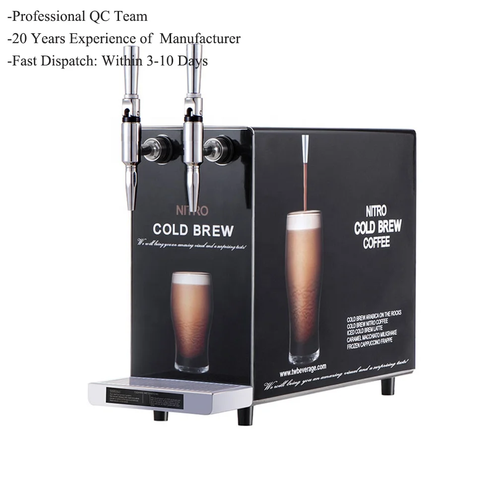 Bag-in-box  NEW design desktop nitro cocktail machine nitro juice dispenser Two faucets for commercial coffee machines