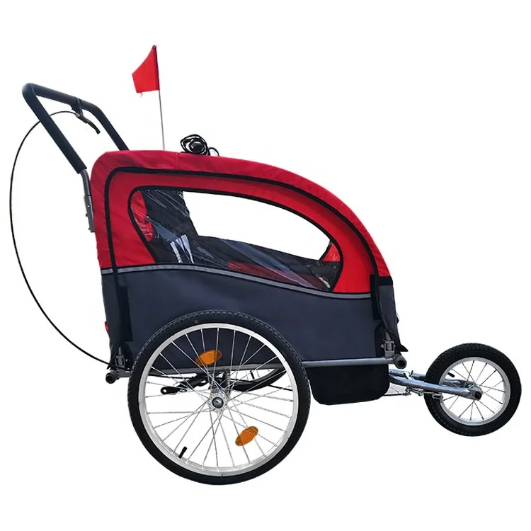 Foldable Dog Pet Bicycle Cycle Bike Cargo Trailer for Camping Pet Dog Luggage Carry Transport WIth Three Wheels