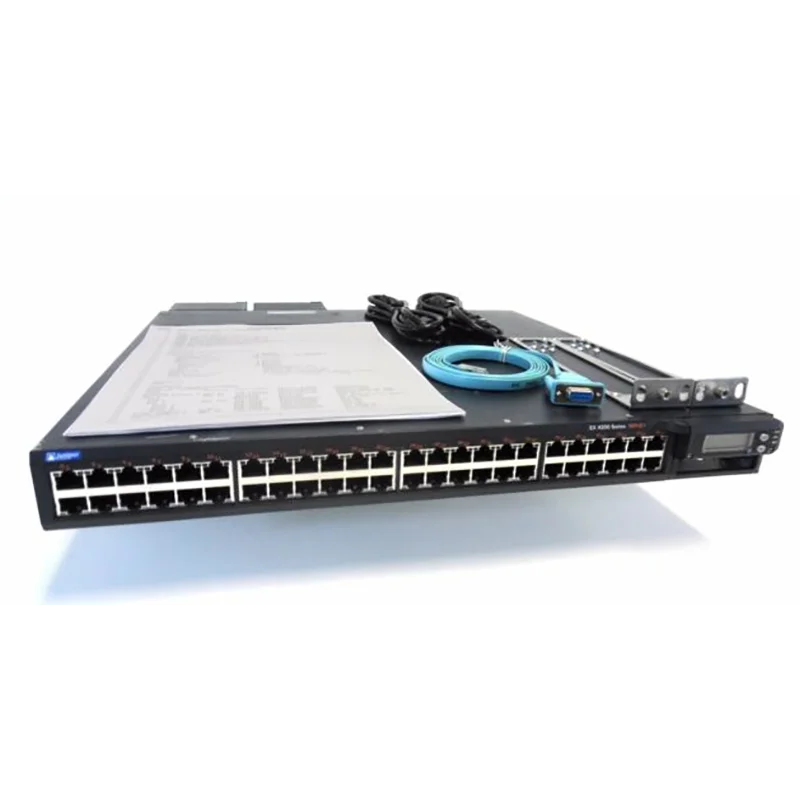 EX4200-48PX EX3200-48T QFX3500-48S4Q-E/S  Full Gigabit POE power network management switch Dual power supplies