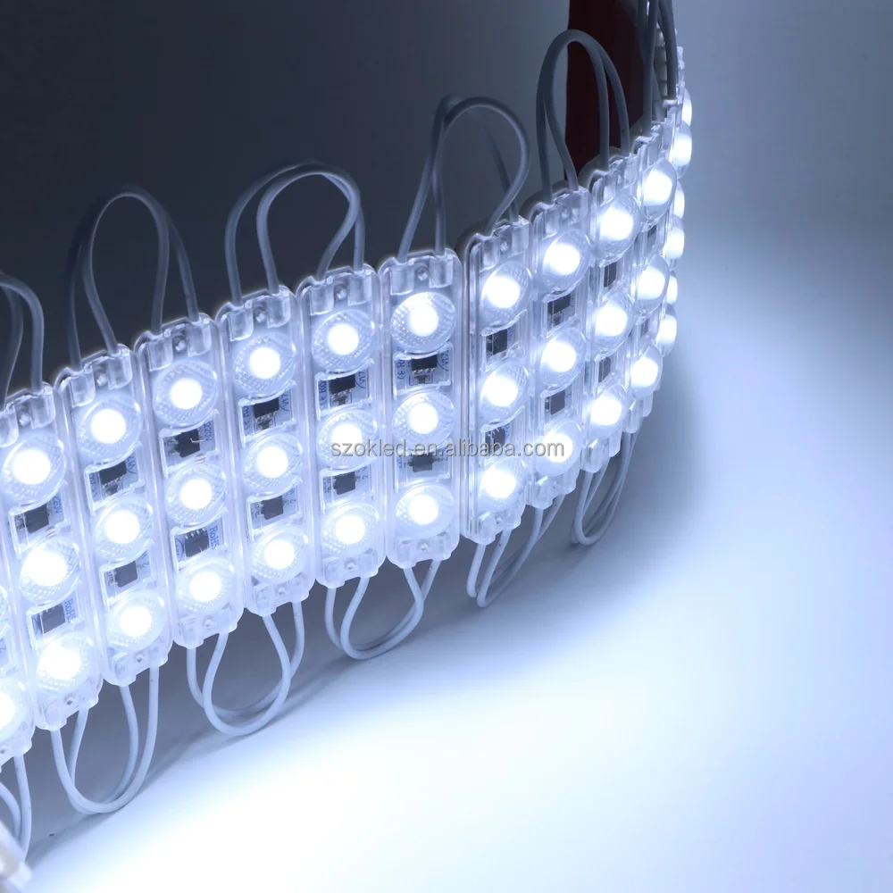 New IP65 Ultrasonic cold white 7516 driverless direct 110V AC SMD3030 modulo Advertising sign 2w injection SMD led modules 220V