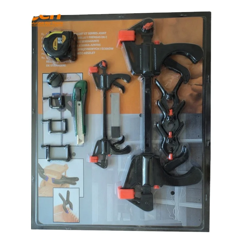 14Pcs Spring Clip Ratchet Bar Clamp Toggle Quick Clip G Clamp for Woodworking