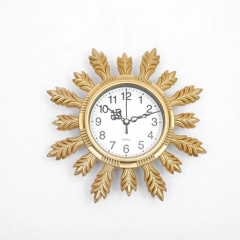 leaf shape home decorative wall-clock home decor wall clock creative modern decoration wag-on-the-wall