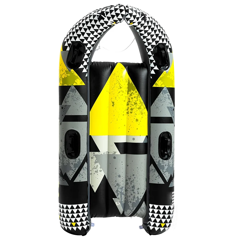 Kid Snow Tube Sledge Skiing PVC Inflatable Toboggan Slide Snow Mobile Sled For Two Rider Great Inflatable Snow Tubes