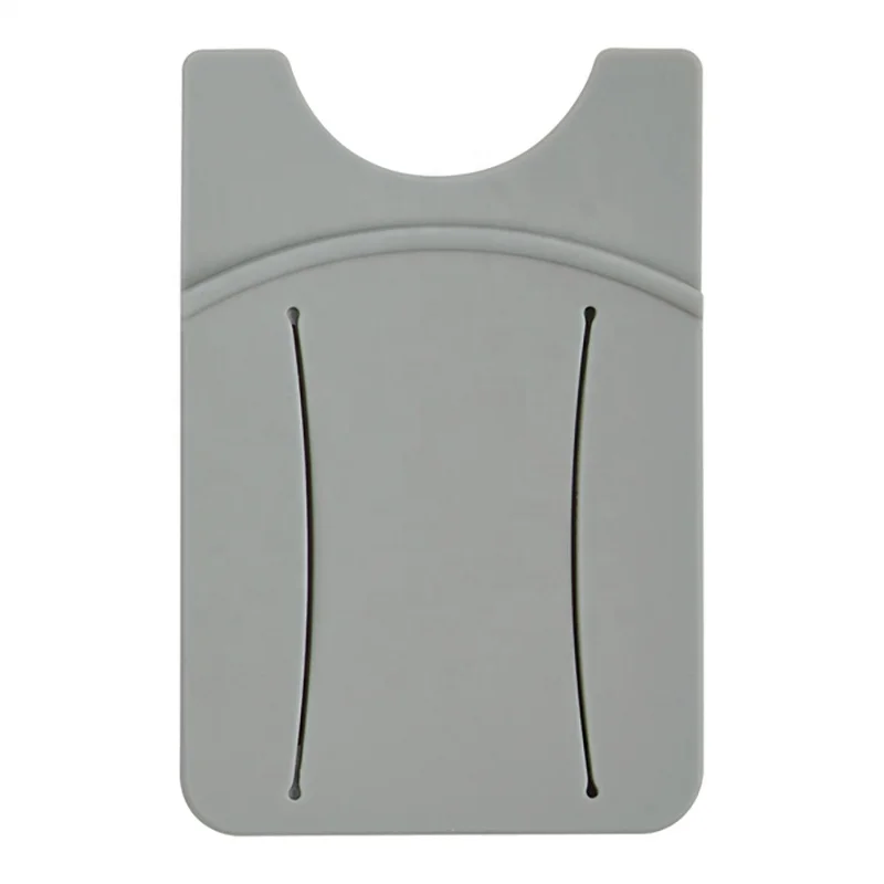 Promotional Silicone Phone Wallet with Finger Grip Slot Cellphone Smart Wallet with Logo