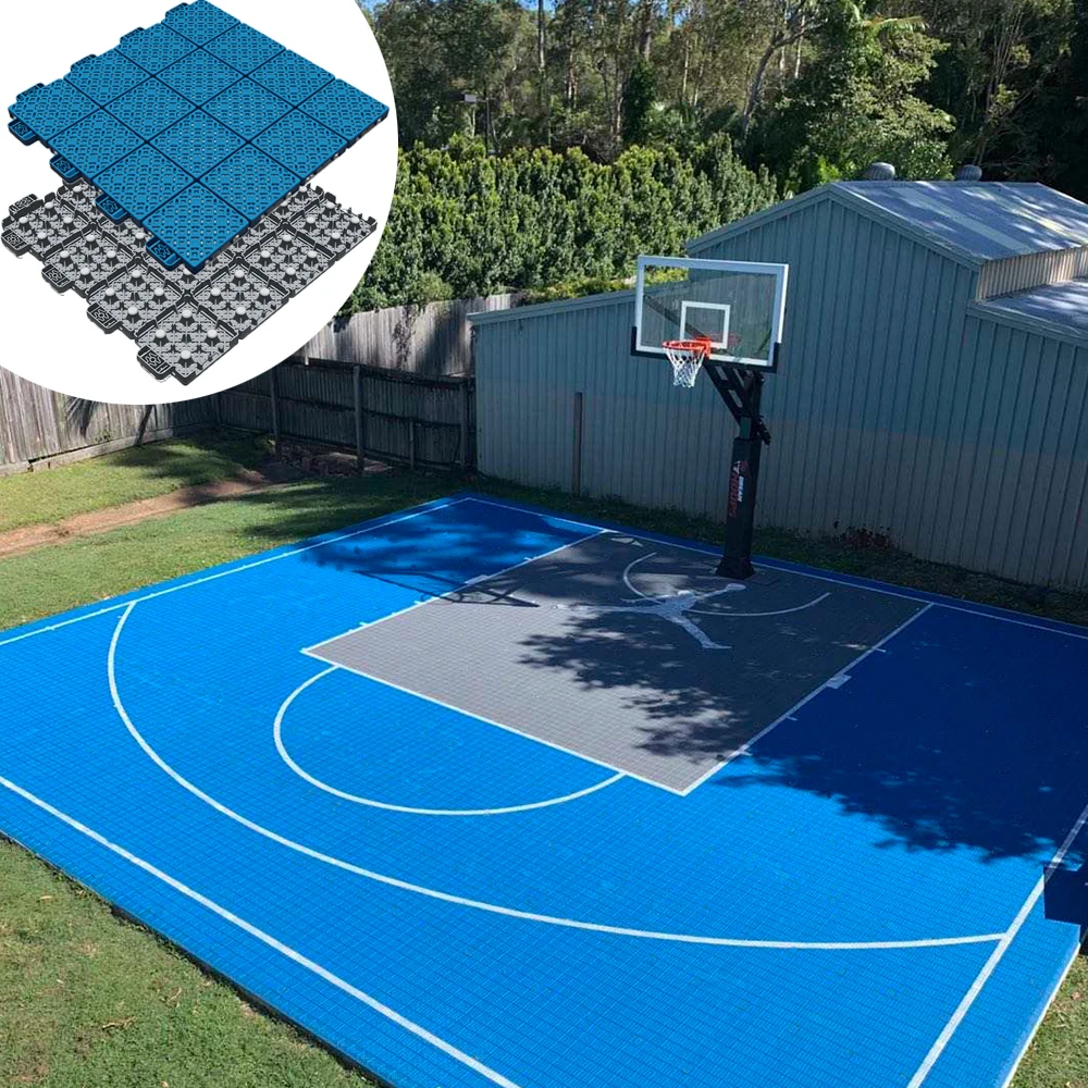 Блокировка портативный Съемный custome открытый multipospose Спорт Теннис pickleball 3x3 баскетбольная площадка напольная плитка