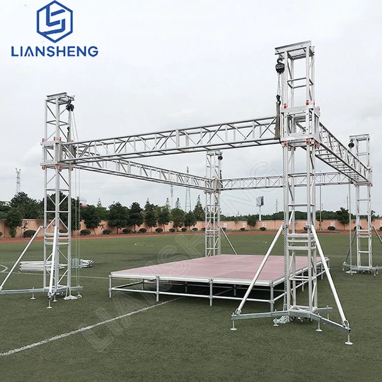 Aluminum Alloy Light Weight Strong Heavy Duty 290*290MM 400*400MM Spigot Truss Stage System Truss Displays