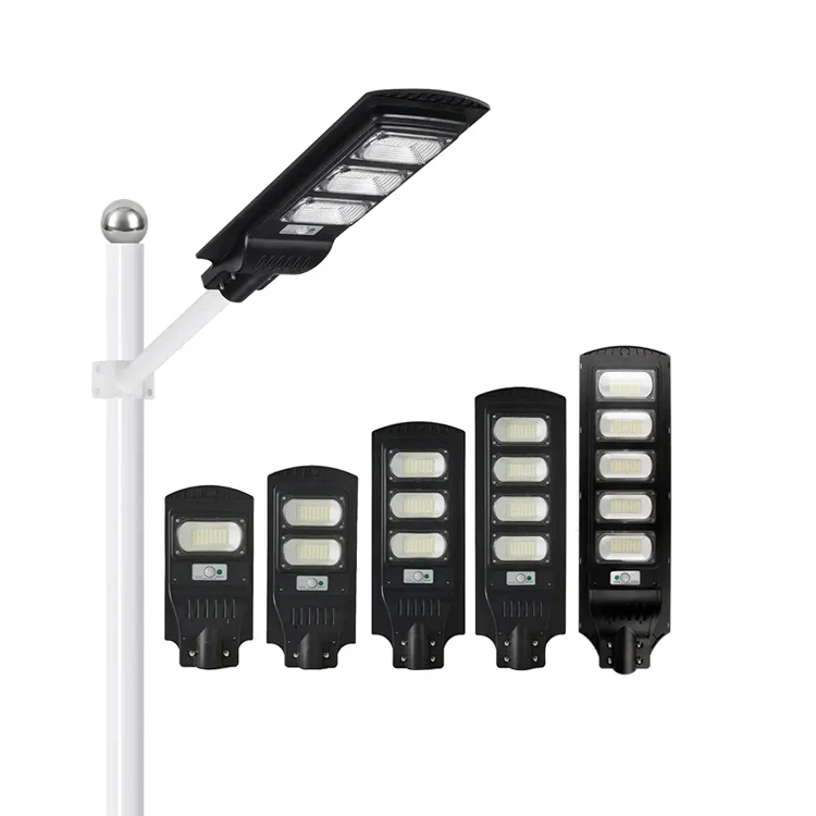 600w smart solar street light with human body sensing ip 67 waterpoof solar outdoor solar street lighting