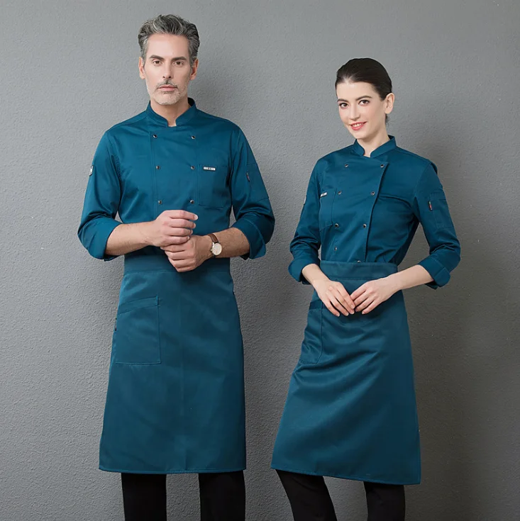 Cyalaa 2021 Manufactured Customized Long Sleeve Breathable Chef Uniform