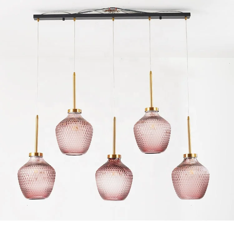 
commercial cafe shop bar loft led bulb decorative retro vintage stain colored lamp shade pendant light 