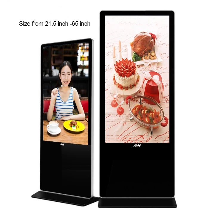 Windows and Android optional 32/43/49/55 inch lcd advertising display screen LCD TV display panel