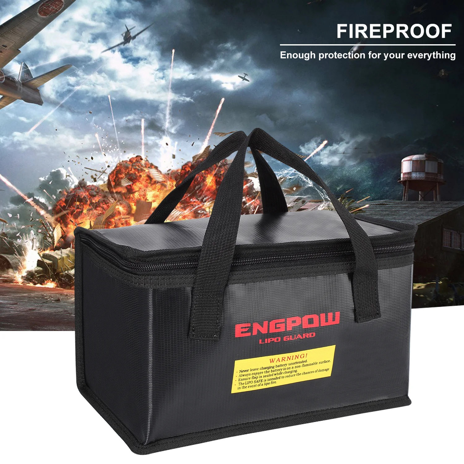 Maximum Aluminum Explosionproof Guard Safe Sleeve Bag 6S1P Plant Protection Lipo Battery Storage for Agriculture UAV