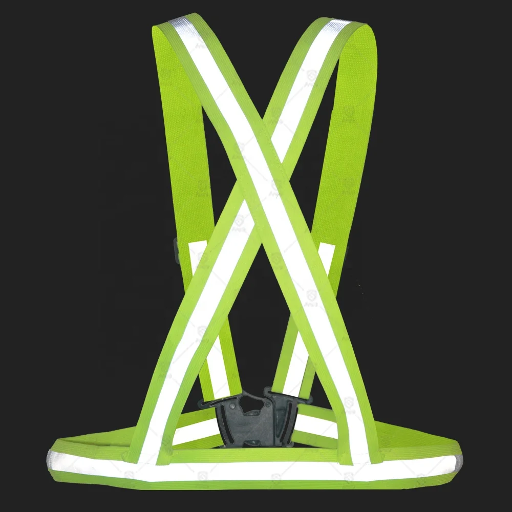 High visibility reflective safety night running vest belt