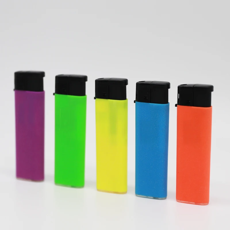 M6088 velvet high quality China factory electronic customized lighter children resistant lighter