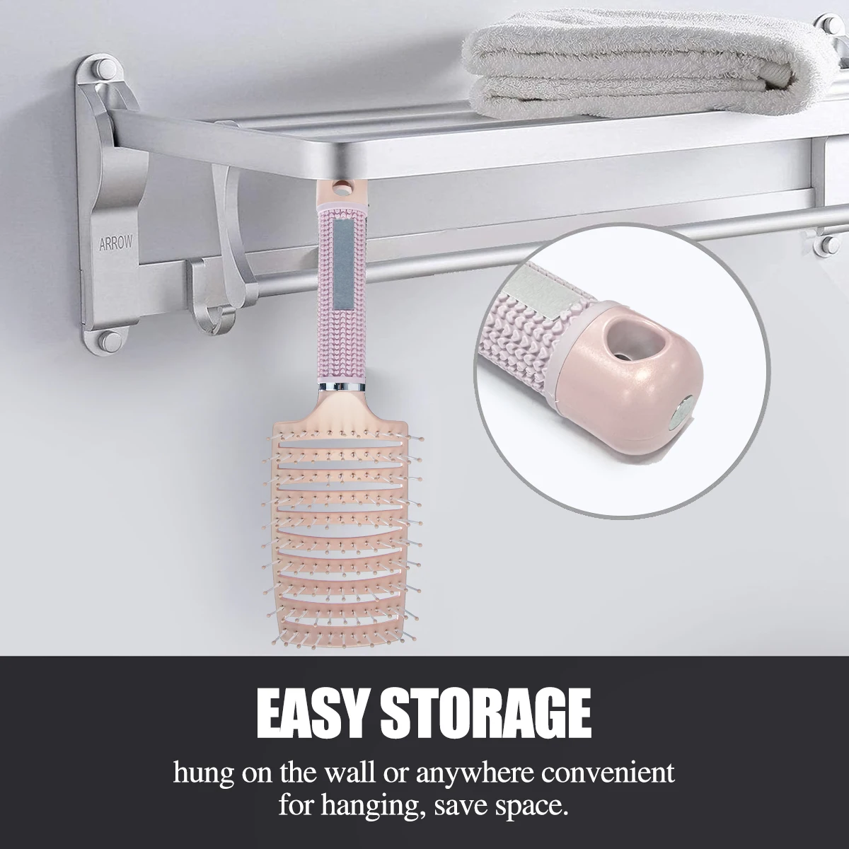 gilt magic powder soft matteSilver steel needle  teeth extension massage detangling hair brushes vented hair brushes set