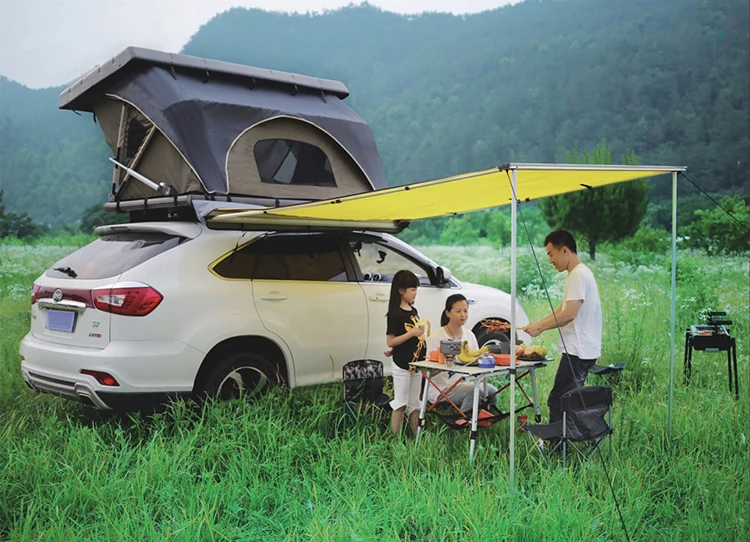 
2-3 Person 4x4 Pickp Truck Smart Electric Hard Shell Car Roof Top Tent Auto Abs Mini Cooper Tent Box with Remote control 