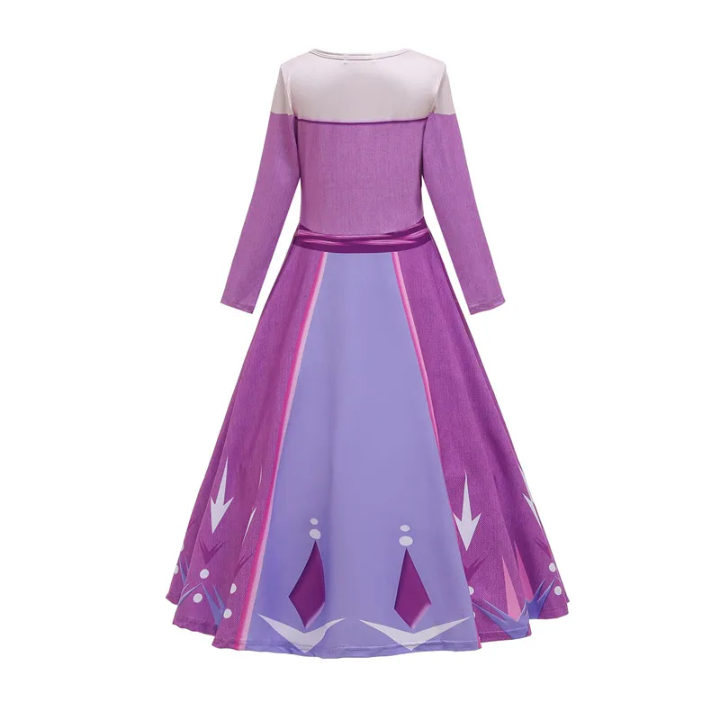 
Fantasia Kids Girls Clothing Snow Queen 2 Anna Elsa Cosplay Dress up Girls Party Princess Costume Kids Holiday Dress 