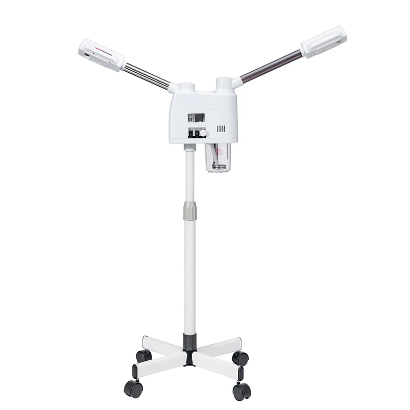 Best Seller 2 in 1 Hot And Cold Double Head Spray Face Steamer Nano Facial Mist Sprayer with stand