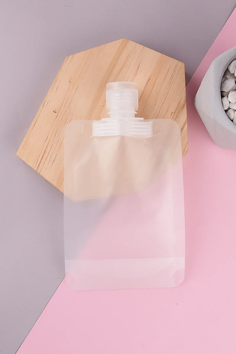 New Design Matte Plastic Stand Up Hair Dye Conditioner Packaging Bag With Disc Cap For Cosmetic Twist Top Cap Spout Pouch