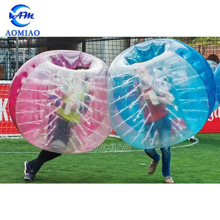 Hot sale red and blue 1.5 m PVC/TPU inflatable ball suit Hamster Ball  human bumper bubble ball