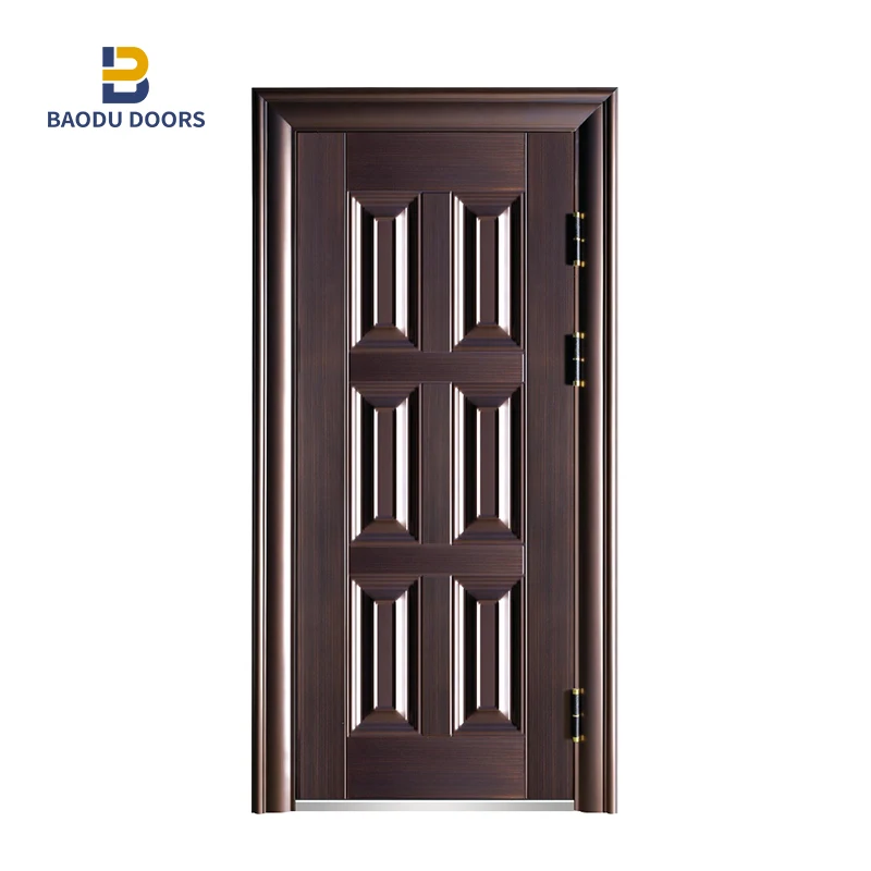 High quality american bulletproof modern American style interior metal wood door