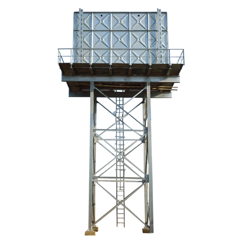 Factory direct supply Hot dipped galvanized steel water storage tank with 5mm thickness 1.22mx1.22m steel panel