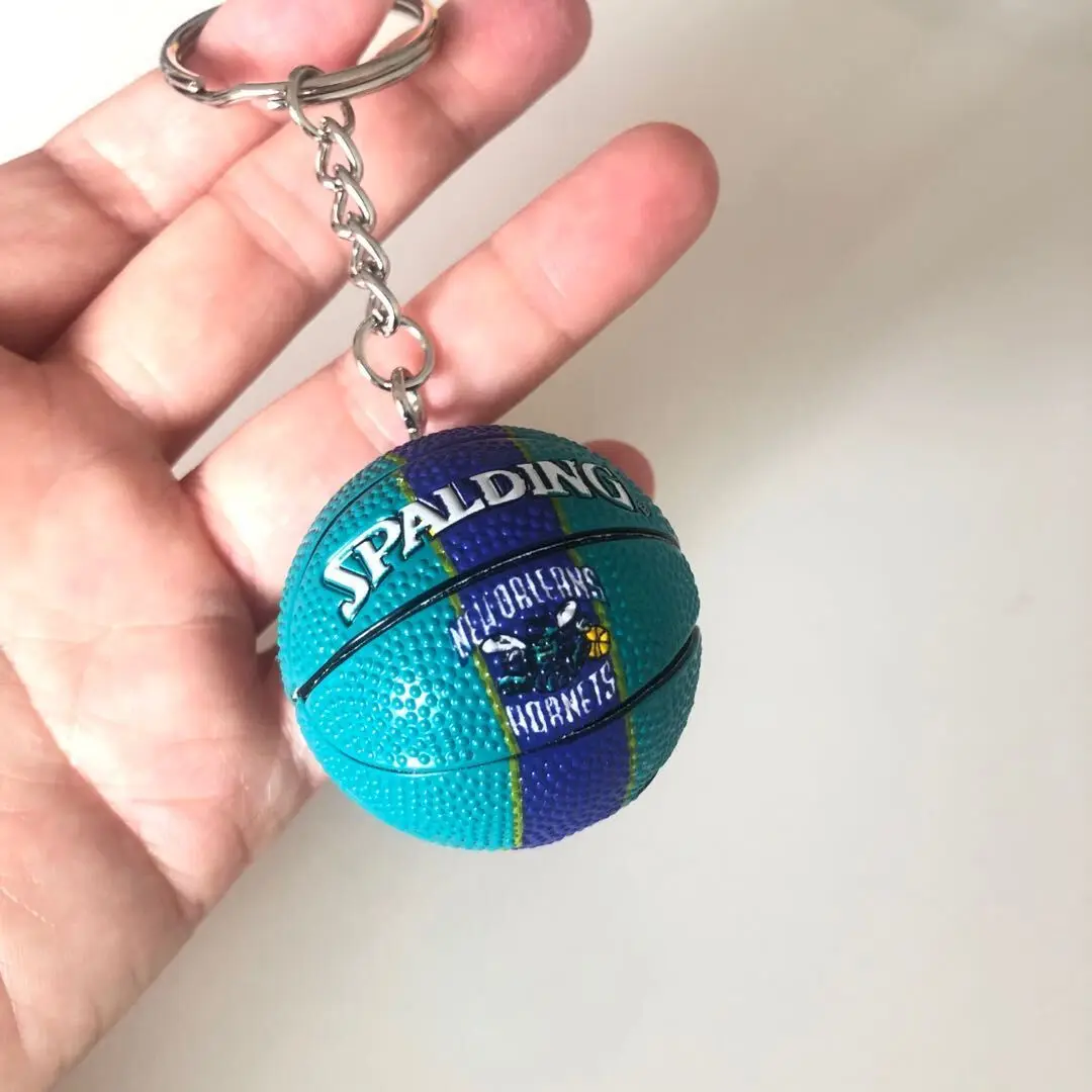 factory wholesale creative mini ball key chain sports metal key chain