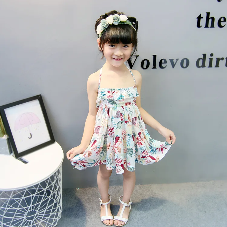 New design 2022 3 year old girls clothes european dress summer children girl sundress elegant casual dresses high quality