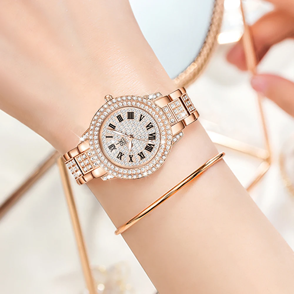 Fashion Luxury for Lady Diamond Decoration Watches on Sale