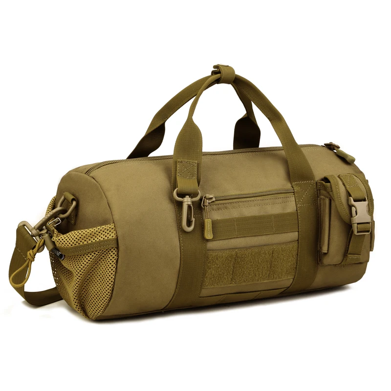 Waterproof Travel Large Size Tactical Molle Barrel Messenger Bag