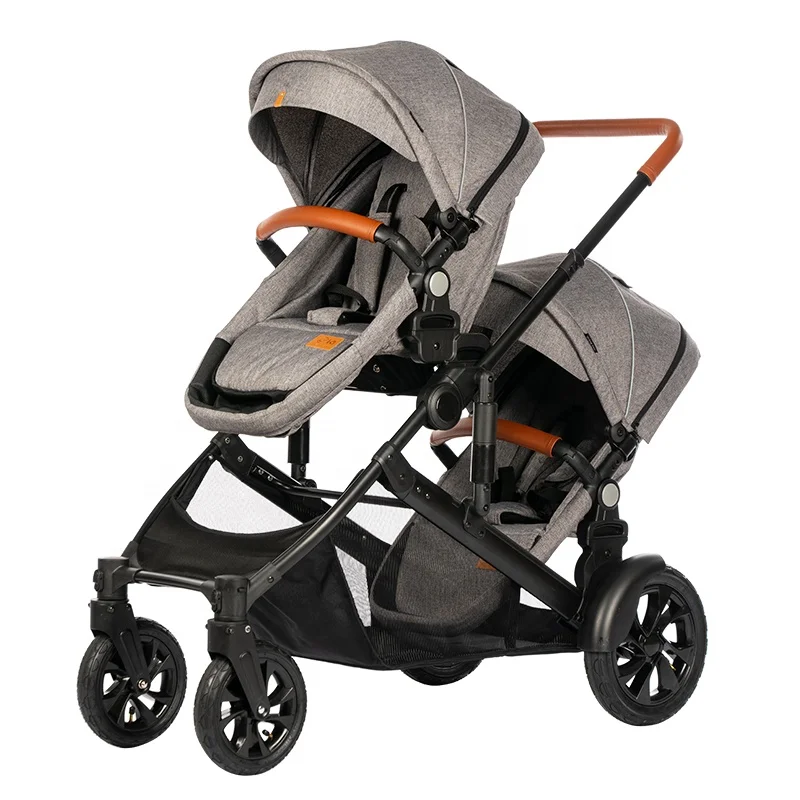 China Factory Supplied high quality Luxury Triple Safety Twins 3 In 1 Baby Stroller