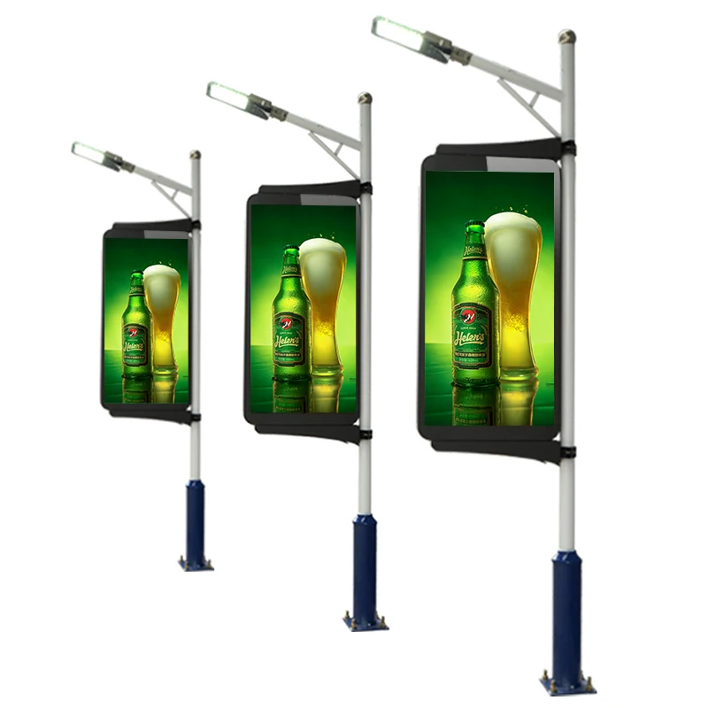 P3 P4 P5 P6 Street Lighting Outdoor Road Billboard Advertising Equipment LED Pole Display