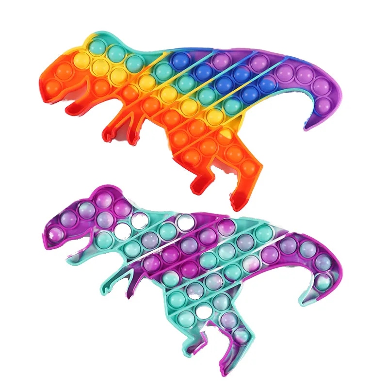 2021 Amazon Hot Selling dinosaur pop Anti Stress Rope Toy Colorful Figet Cube Stress Reliever Fidget Toy Set