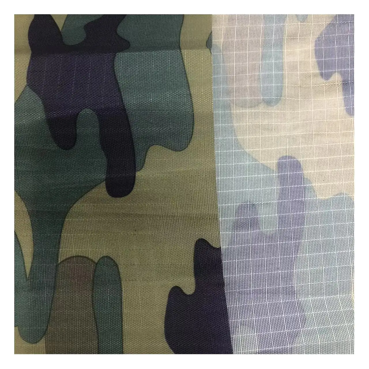Manufacturing Of Oxford PU Fabric 210D Plaid Camouflage Fabric Printed Oxford Fabric