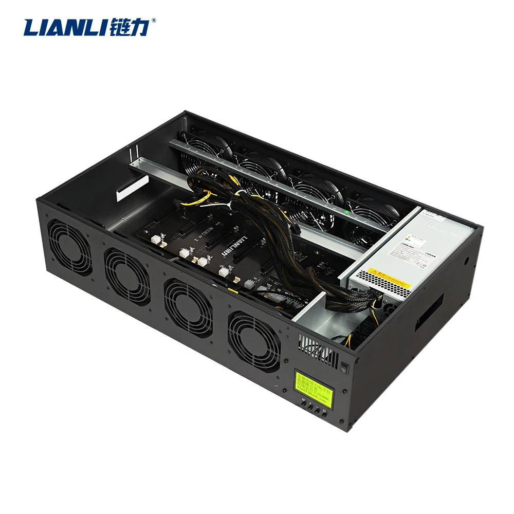 Корпус для компьютера с интервалом 65 мм, 8 ГПУ, 8 ГПУ, 4u, корпус для настольного компьютера, корпус для настольного компьютера